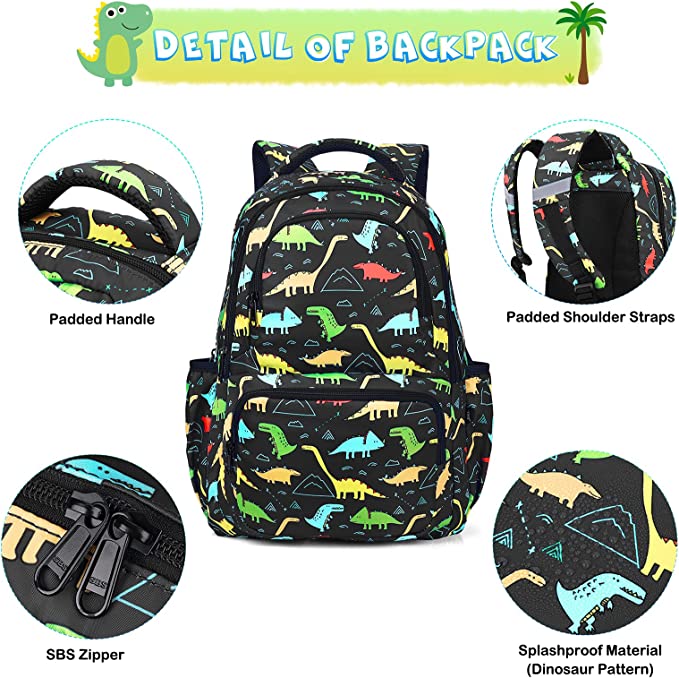 Combo 1 Set Mochila dinosaurios + Tupper
