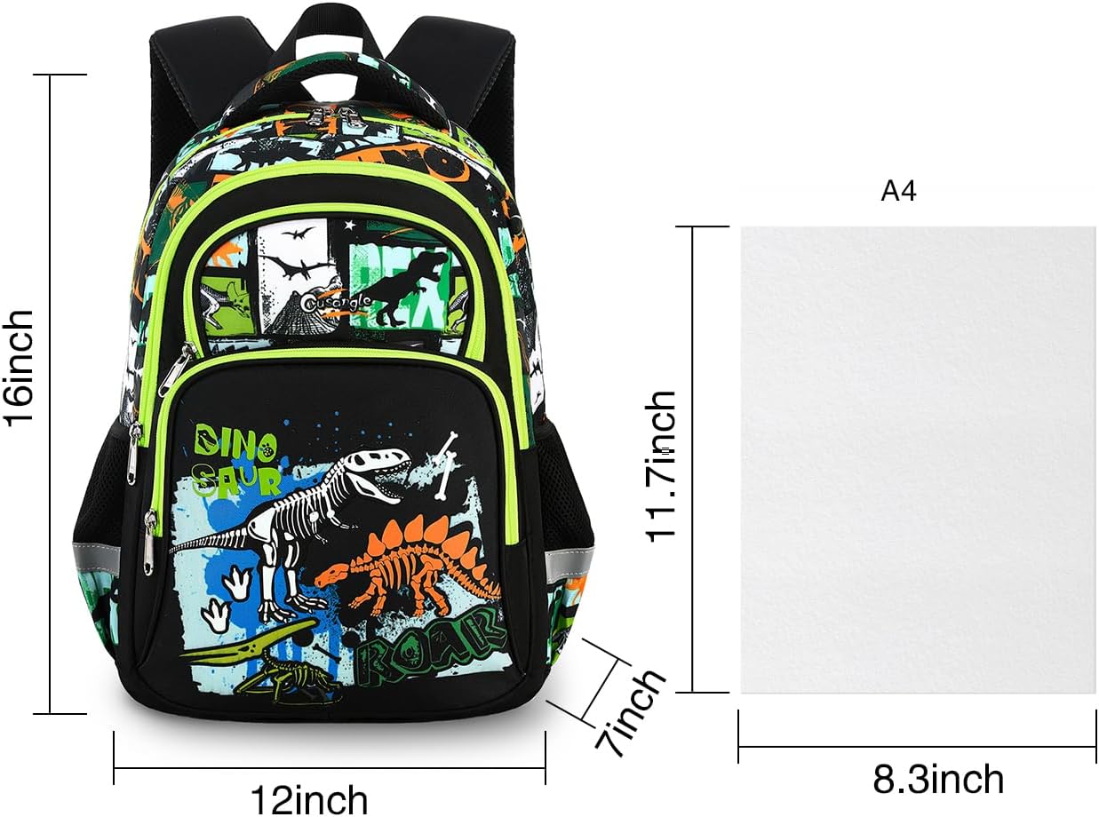 Mochila Infantil Luminosa Dinosaurios Fuerte