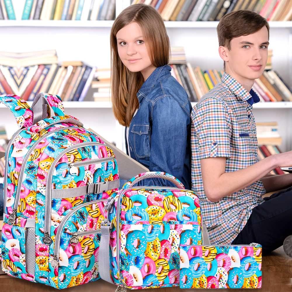 Set de mochila lonchera y organizador de útiles Teletiendauy