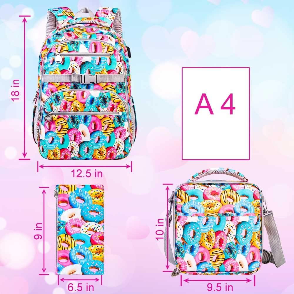 Set de mochila lonchera y organizador de útiles Teletiendauy