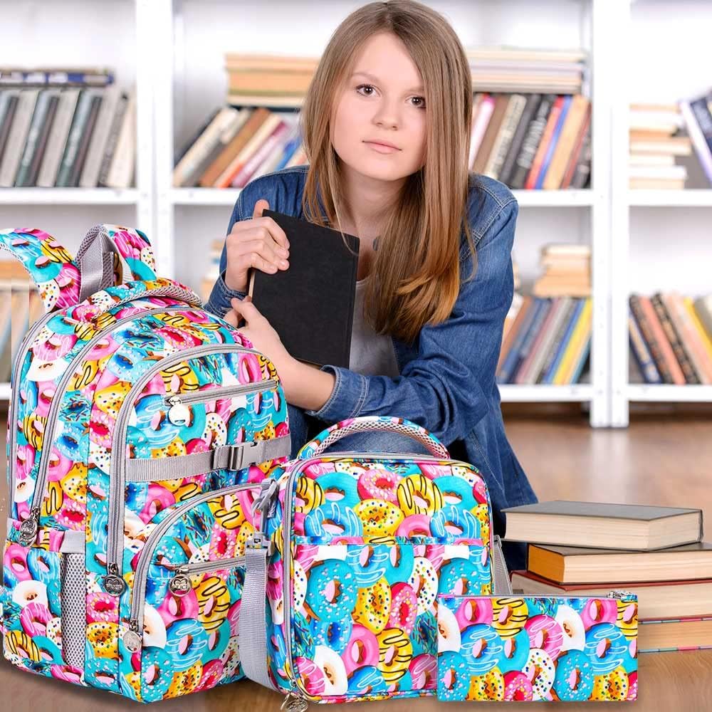 Set de mochila lonchera y organizador de útiles Teletiendauy