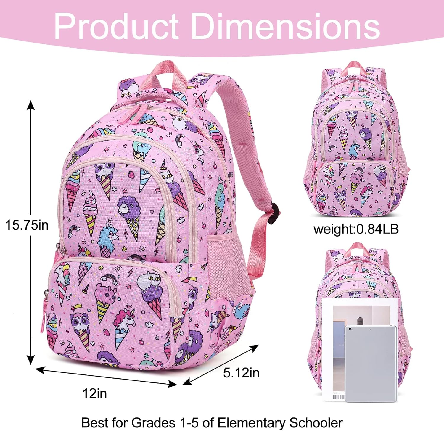Mochila Infantil Varios Diseños Gran Capacidad