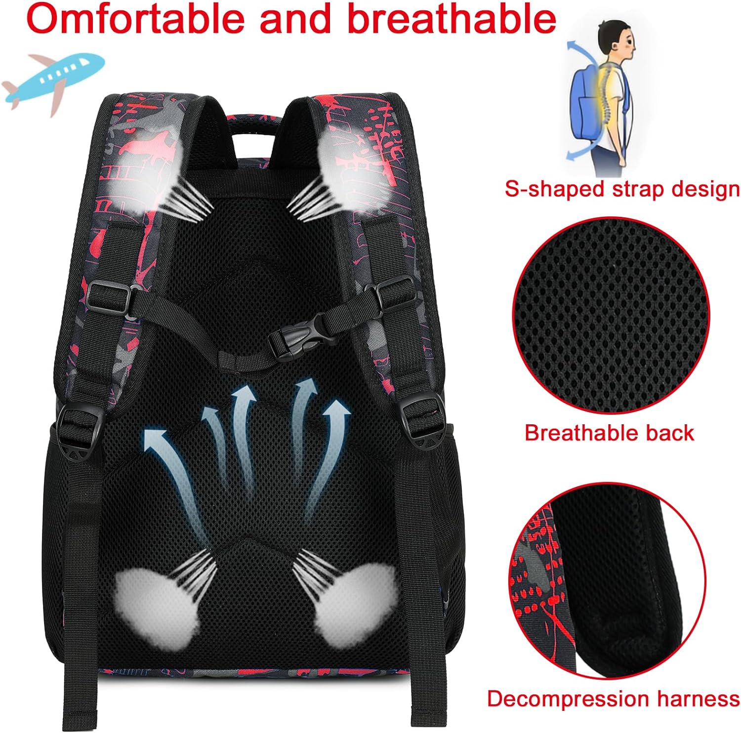 Mochila Y Lunchera Luminosa Jugador De Futbol