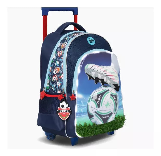 Mochila Con Ruedas Footy Champions Futbol