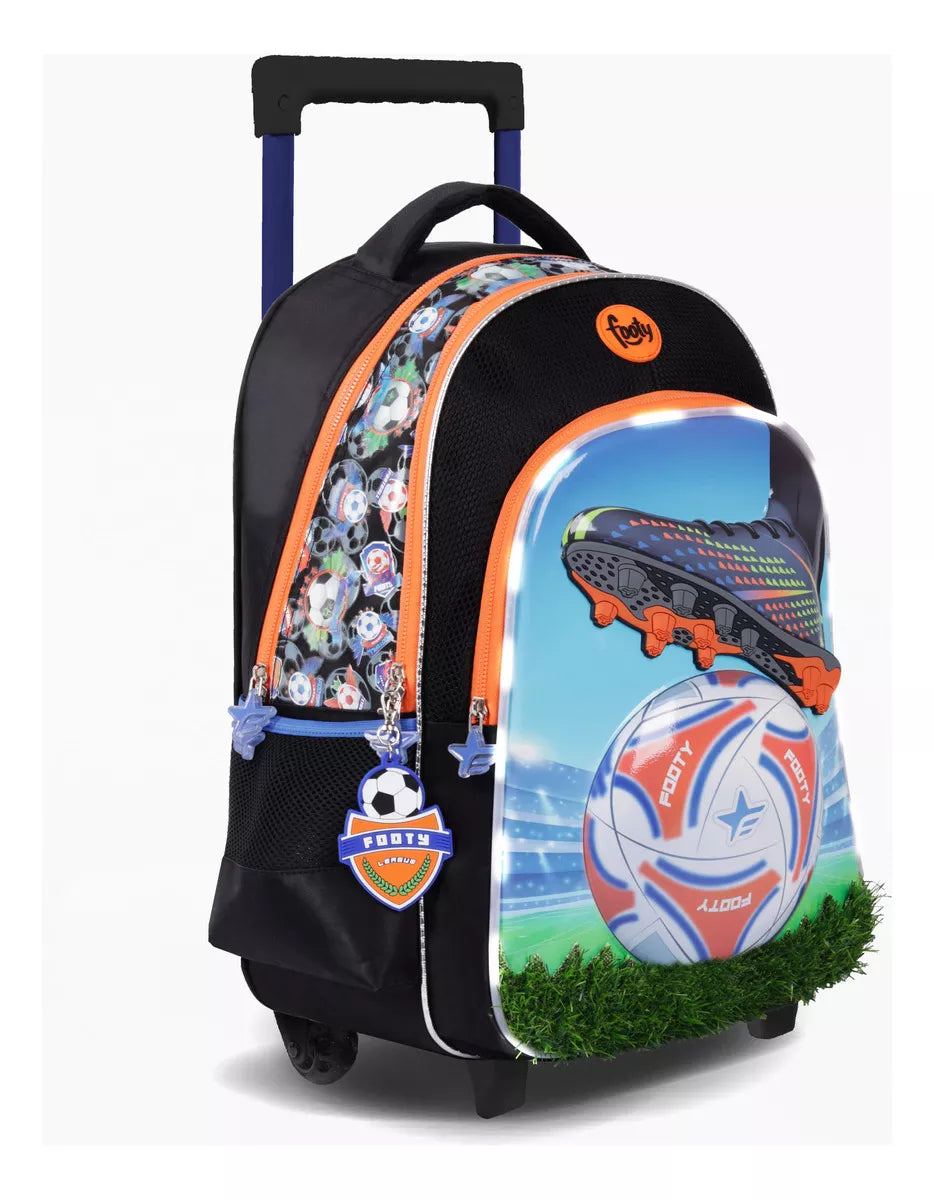 Mochila Con Ruedas Footy Champions Futbol