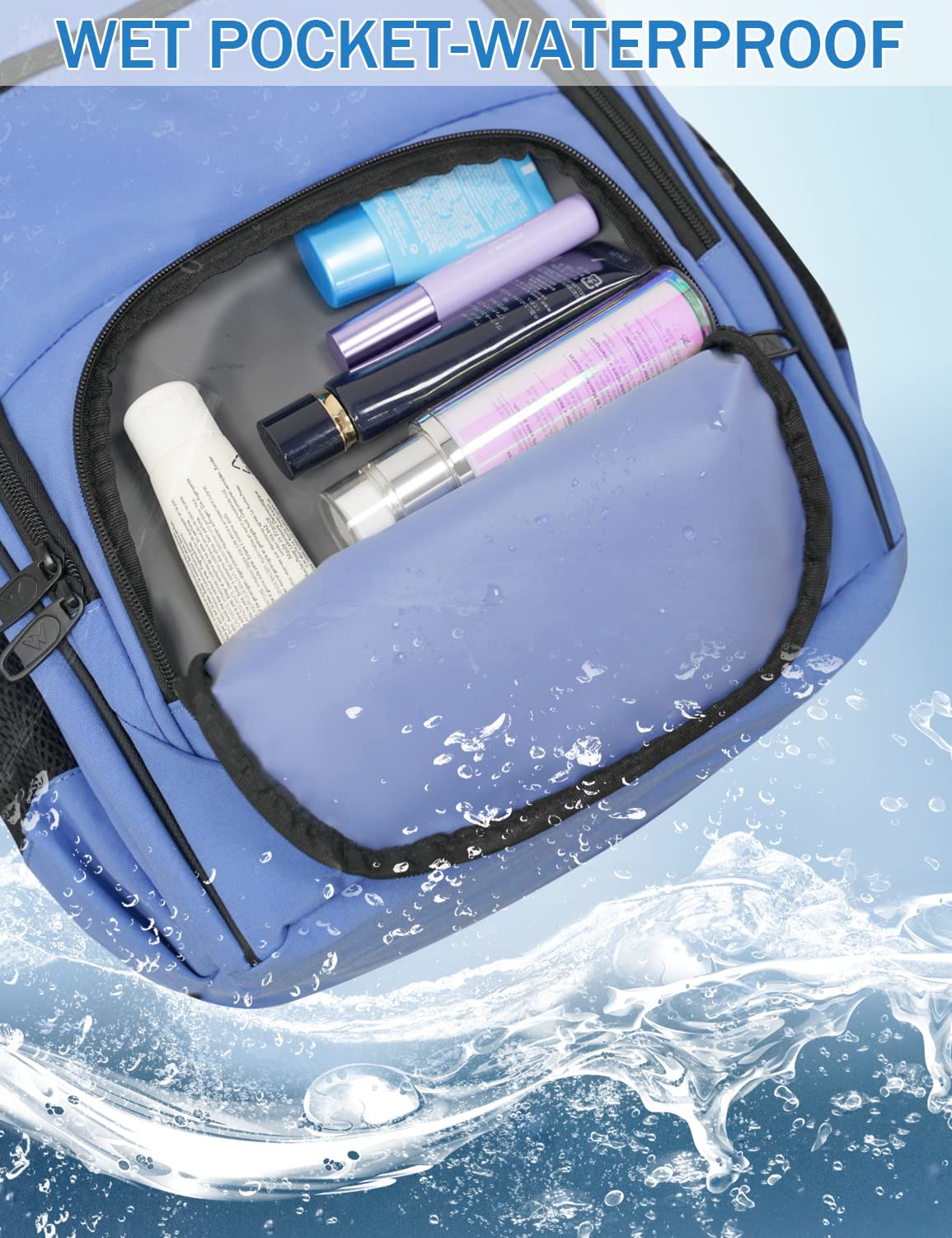 Mochila Laptop 17 Bolsillo para Húmedo Y Seco