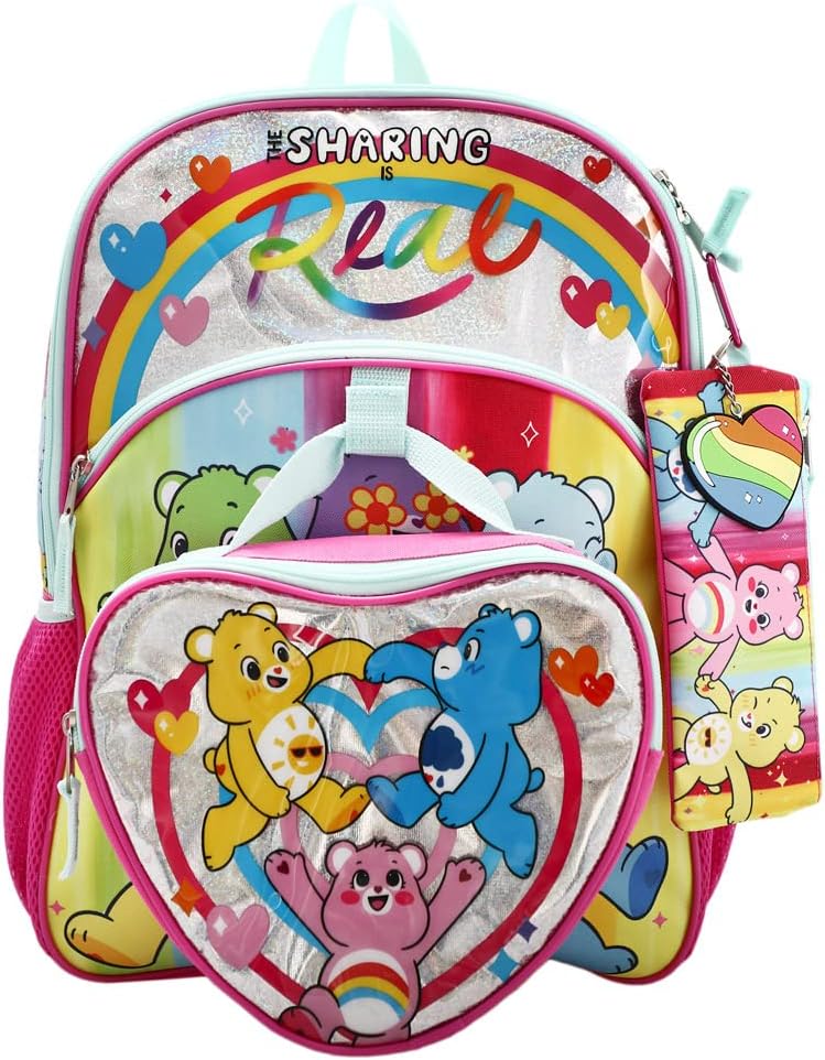 Juego De Mochila Ositos Cariñosos 5 Piezas