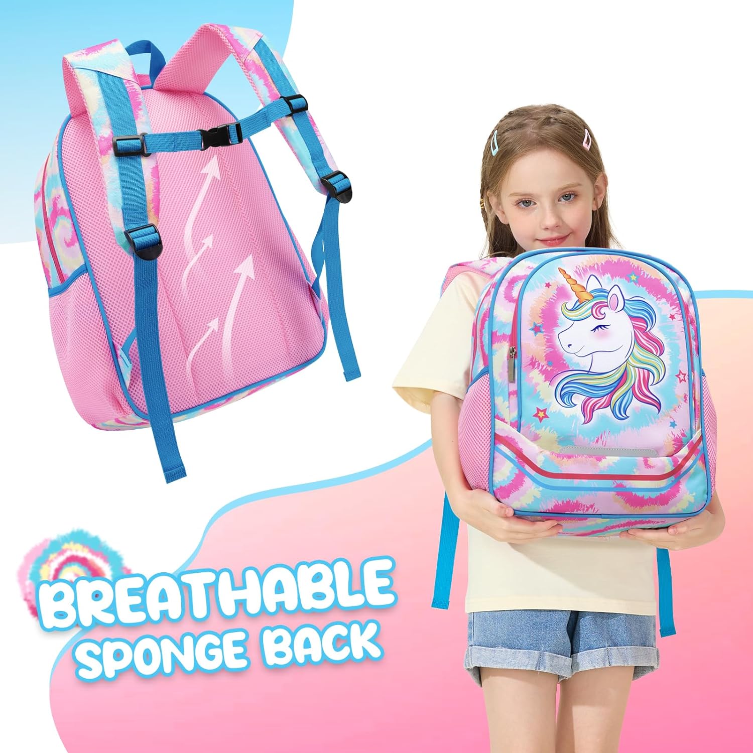 Mochila Y Lonchera Liviana Unicornio Completo