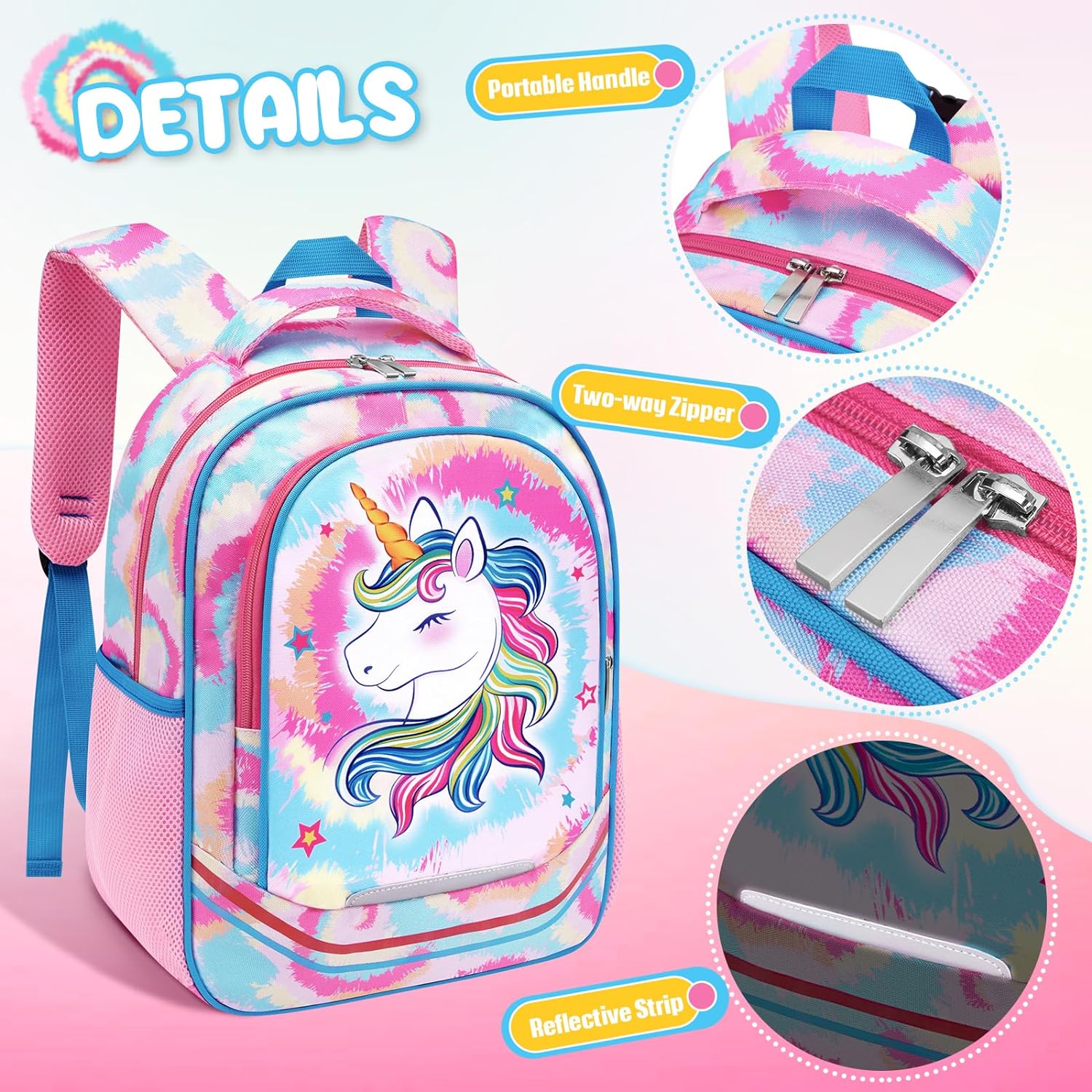 Mochila Y Lonchera Liviana Unicornio Completo