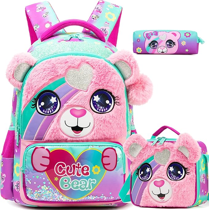 Mochila Escolar 2026 Completo Lonchera+ Cartuchera + Regalos