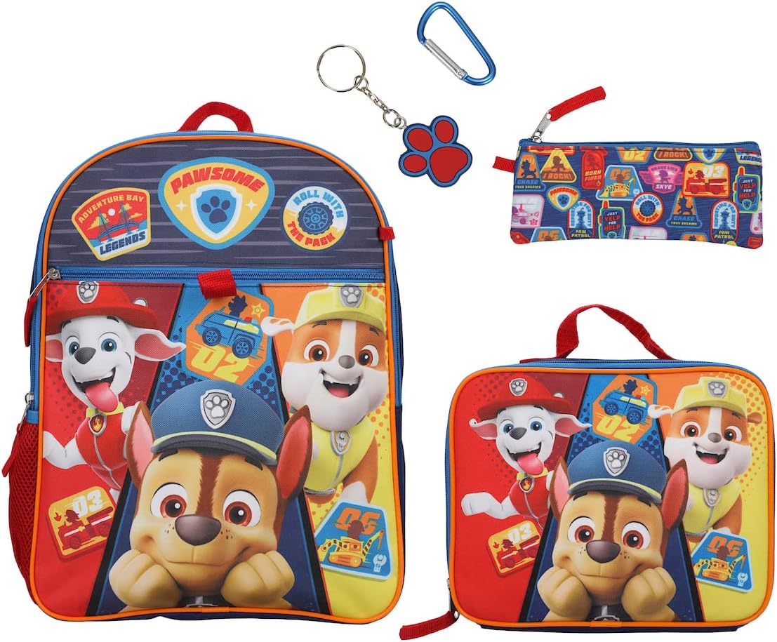 Mochila Con Lonchera Y Cartuchera Paw Patrol