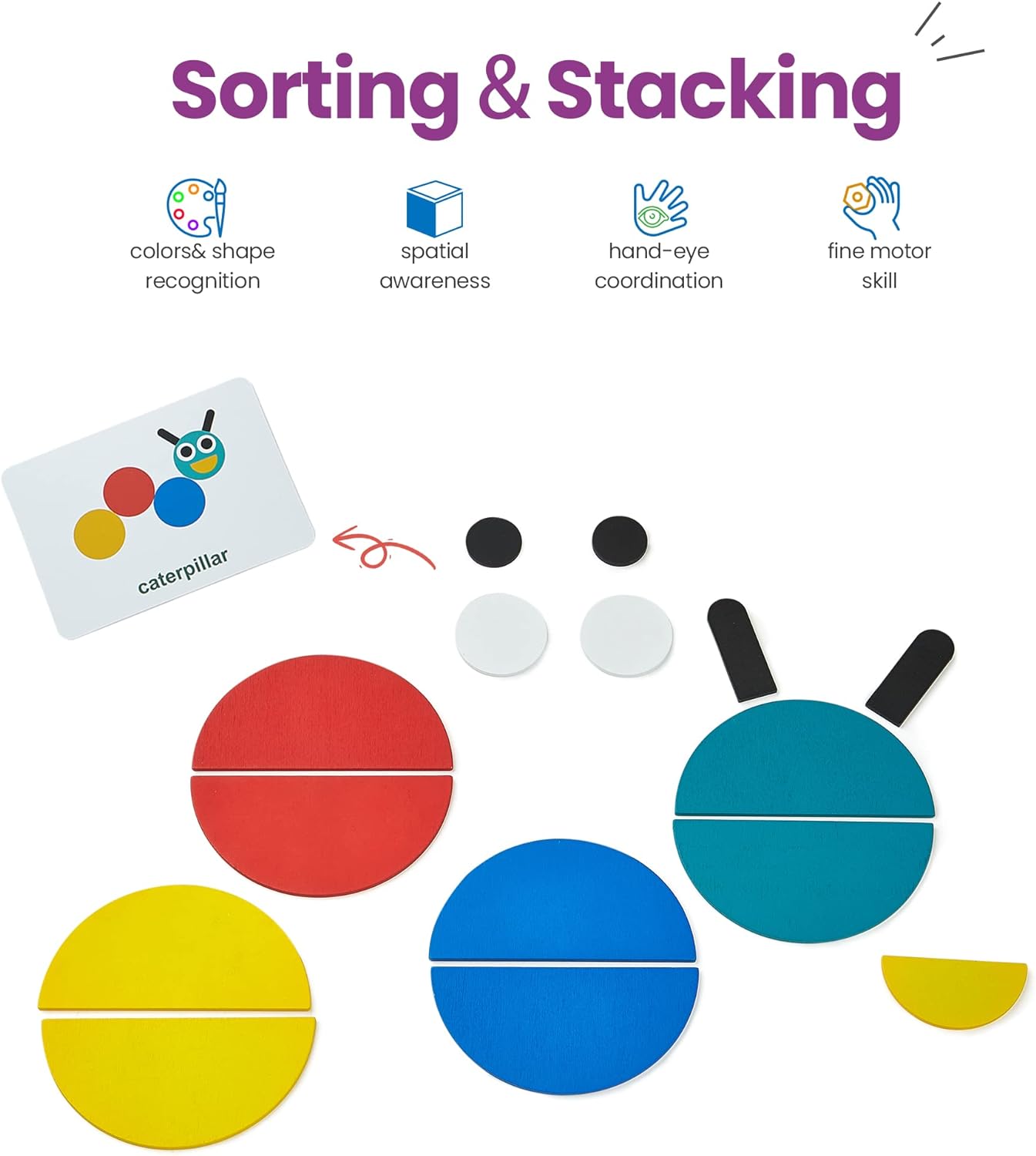 Montessori Juego De Clasificación Y Apilamiento