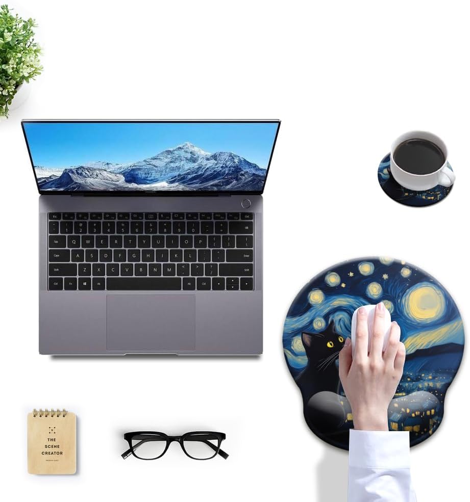 Alfombrilla Ergonómica Mousepad Apoya Muñeca de gel