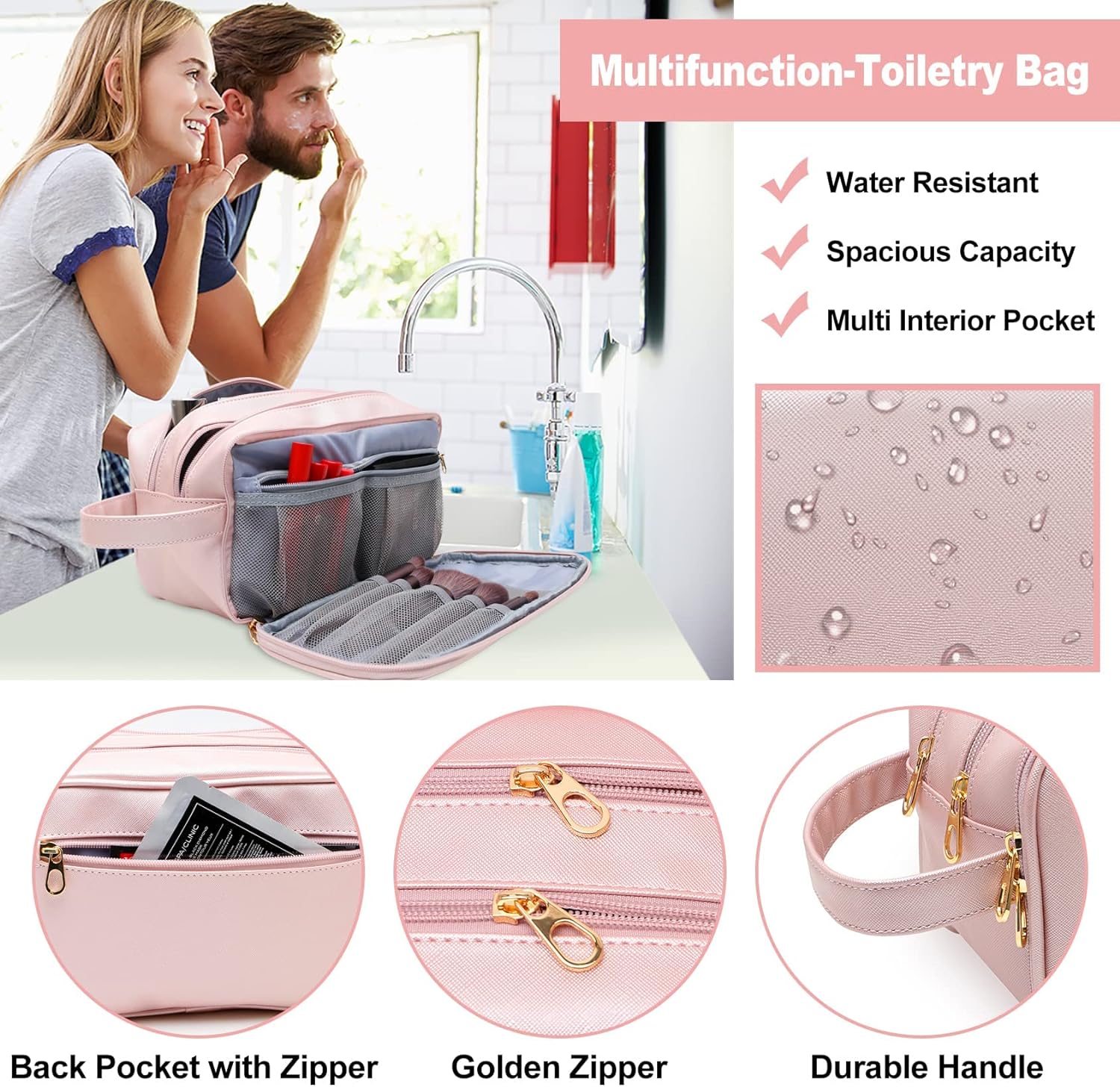 Necessaire De Maquillaje Grande Resistente Al Agua