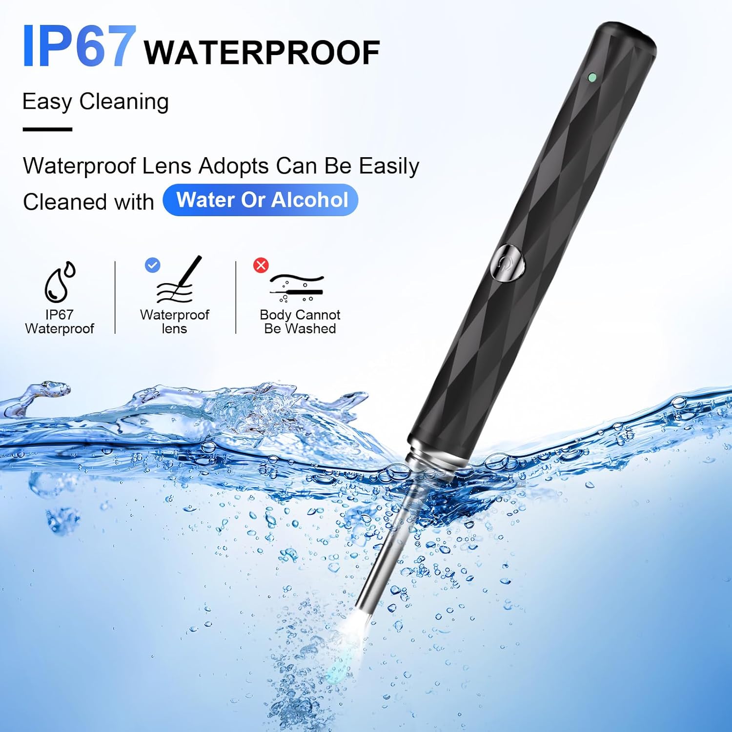 Limpiador De Oídos Recargable Otoscopio Con Luz