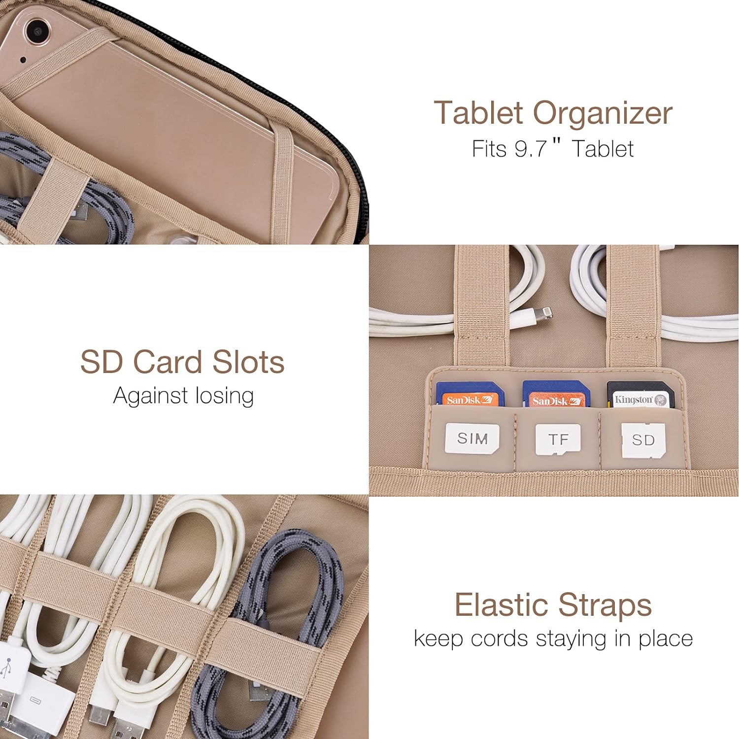 Organizador Electrónico De Cables Doble Capa