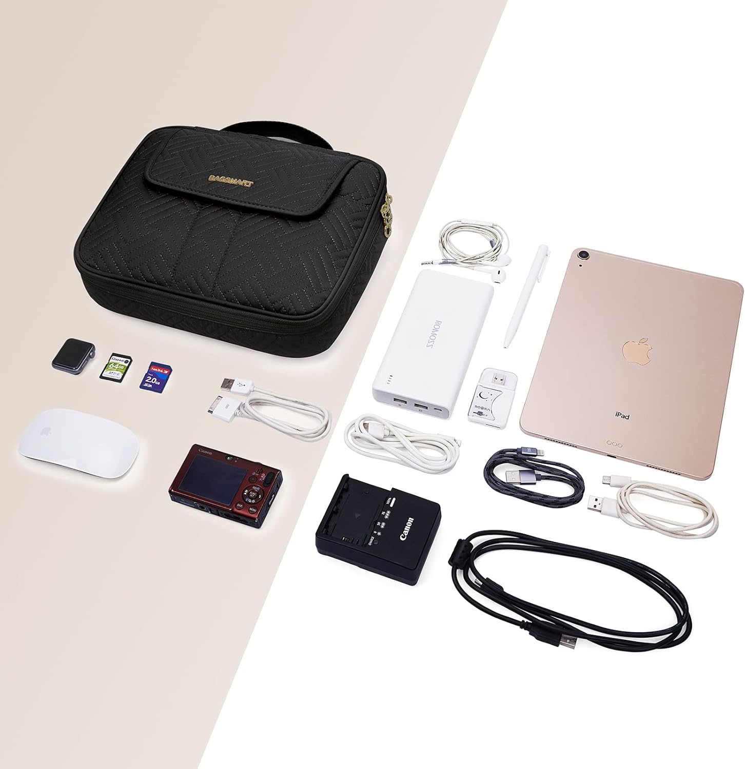 Organizador Electrónico De Cables Doble Capa