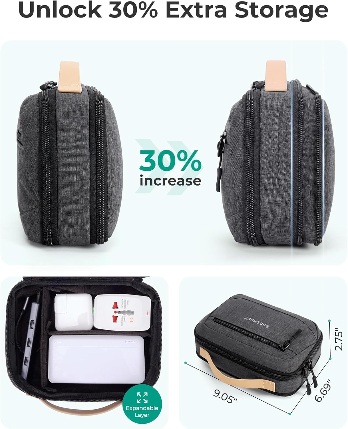 Organizador de cables extensible