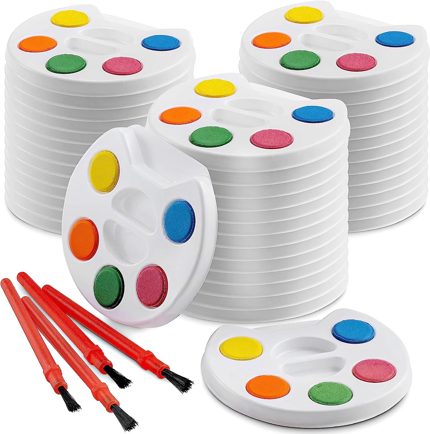 24 Set De Paletas De Acuarela De 5 Colores