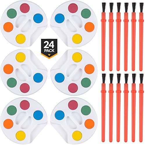 24 Set De Paletas De Acuarela De 5 Colores