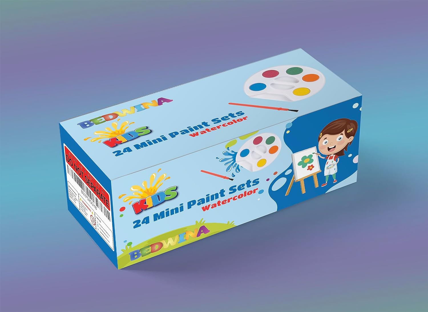 24 Set De Paletas De Acuarela De 5 Colores