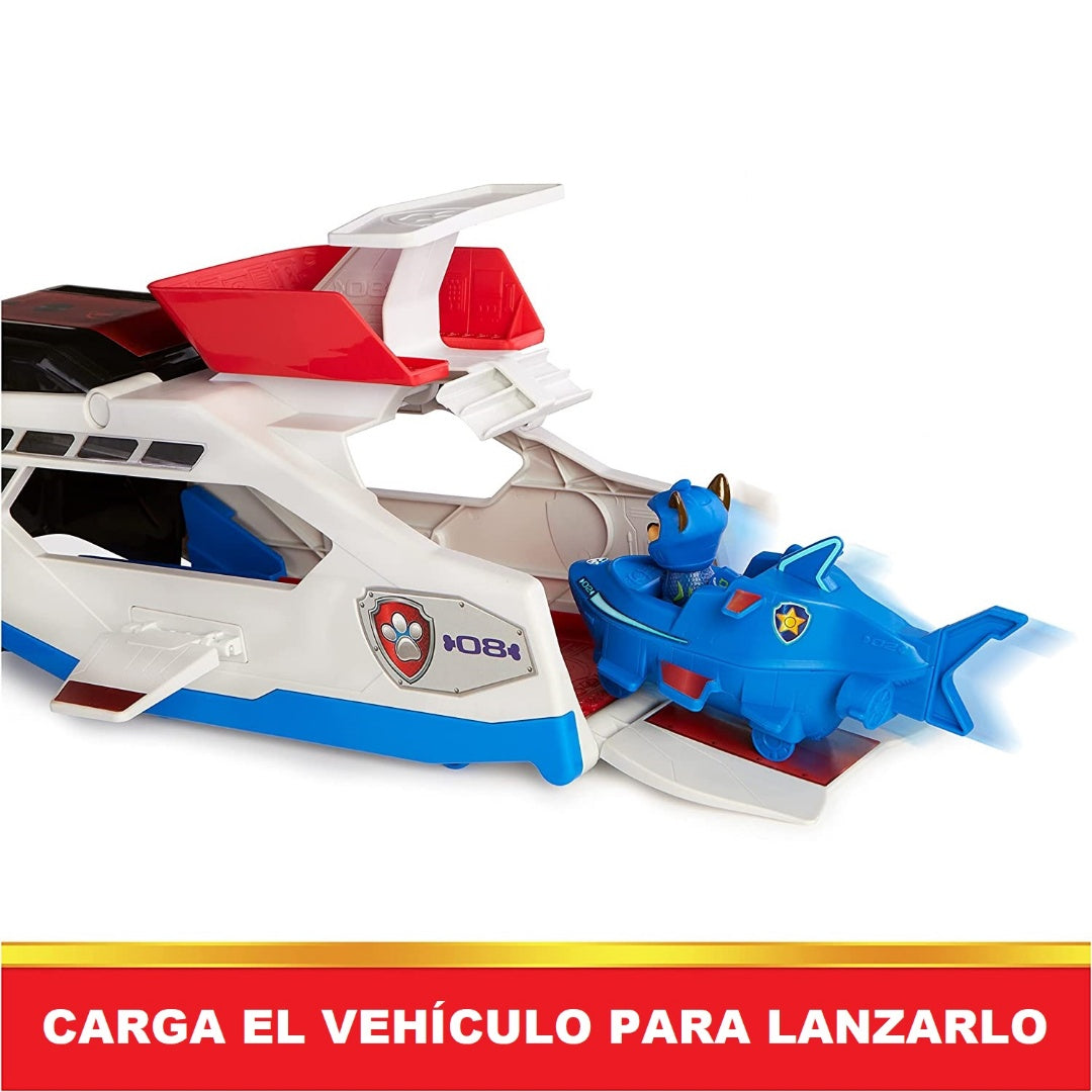 Paw Patrol Vehículo Ballena Lanzador Con Figura