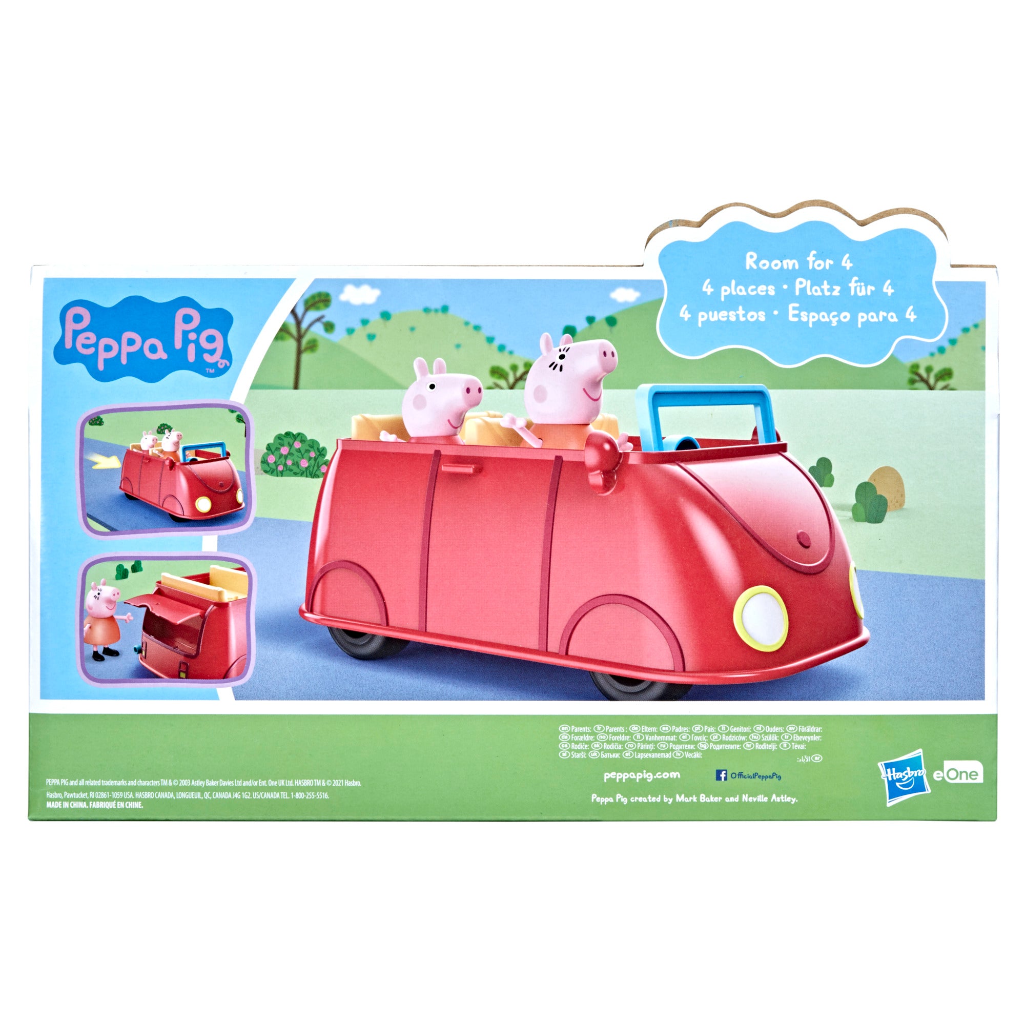 Auto Peppa Pig Efectos Voz Y Sonido + 2 Figuras