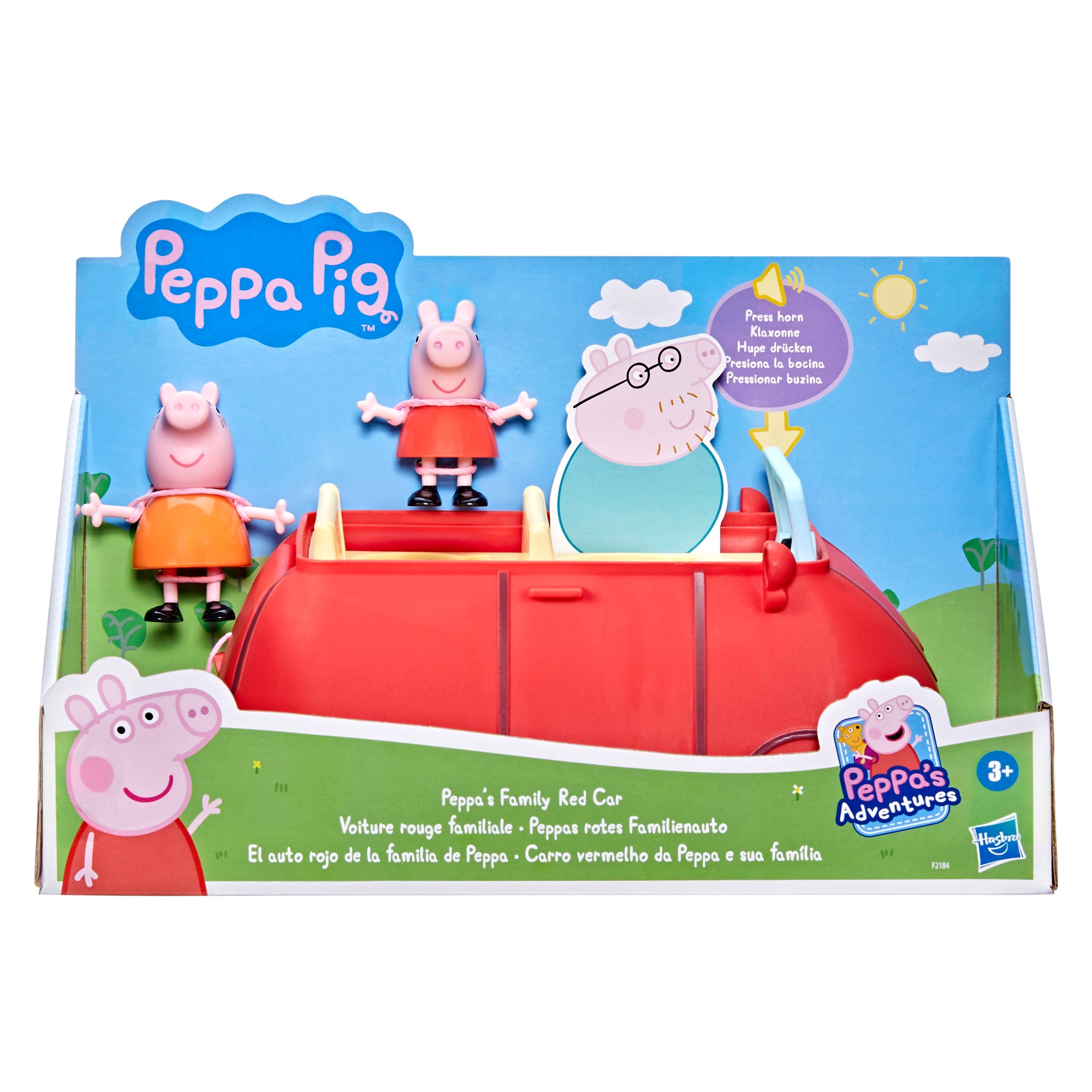 Auto Peppa Pig Efectos Voz Y Sonido + 2 Figuras