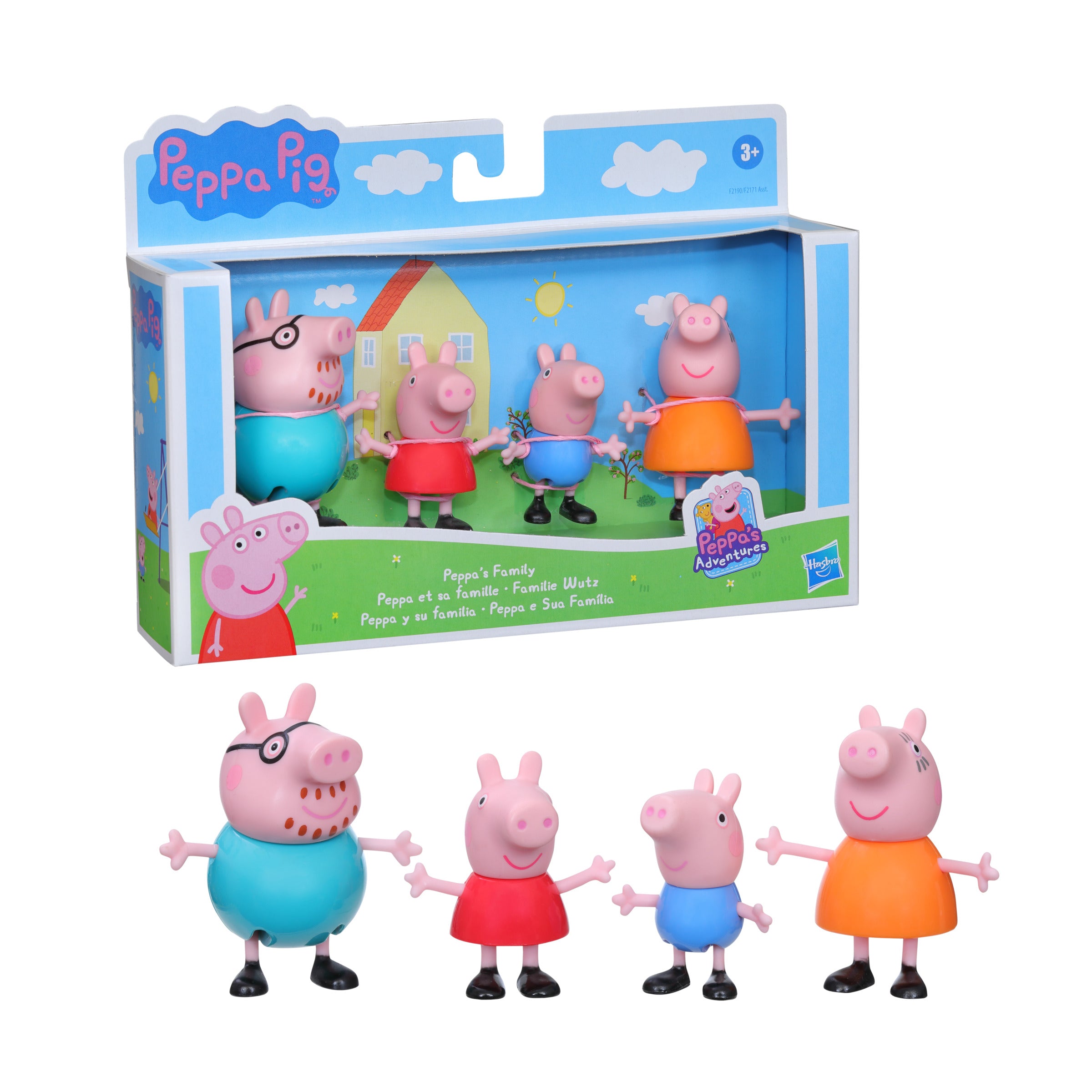 Peppa Pig Y Su Familia Set Con 4 Figuras originales