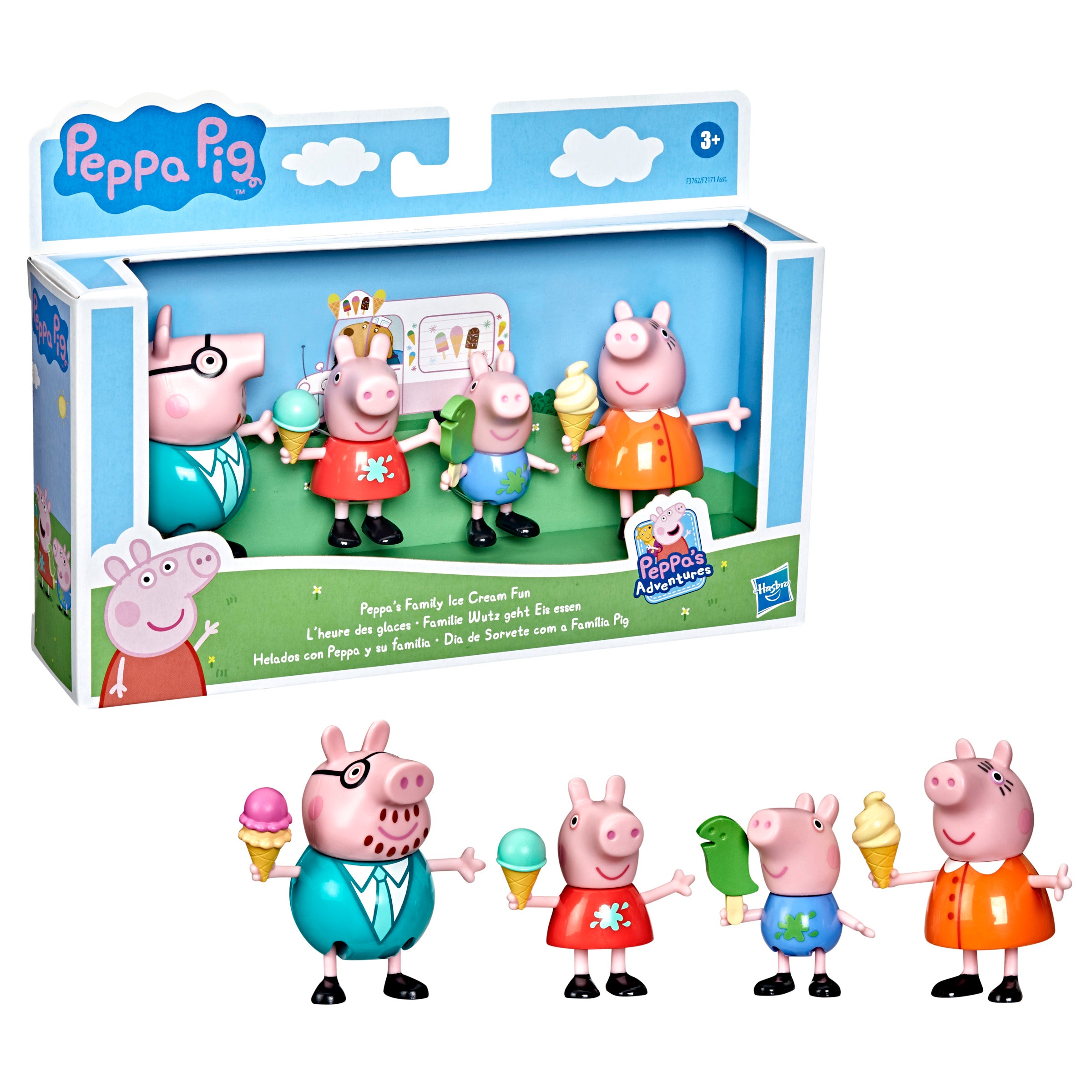 Peppa Pig Y Su Familia Set Con 4 Figuras originales