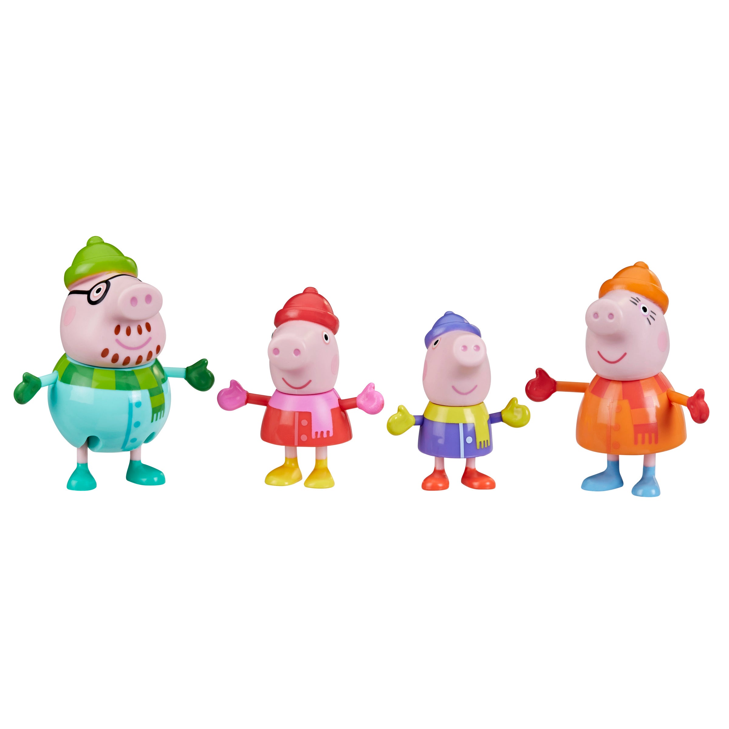 Peppa Pig Y Su Familia Set Con 4 Figuras originales
