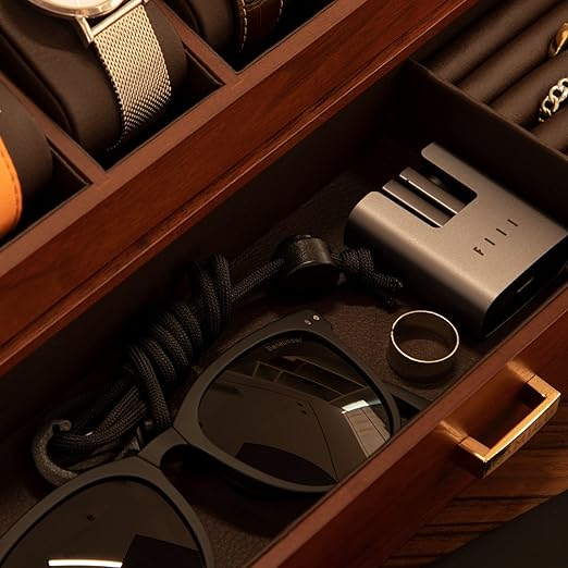 Caja Organizadora De Relojes Para Hombres