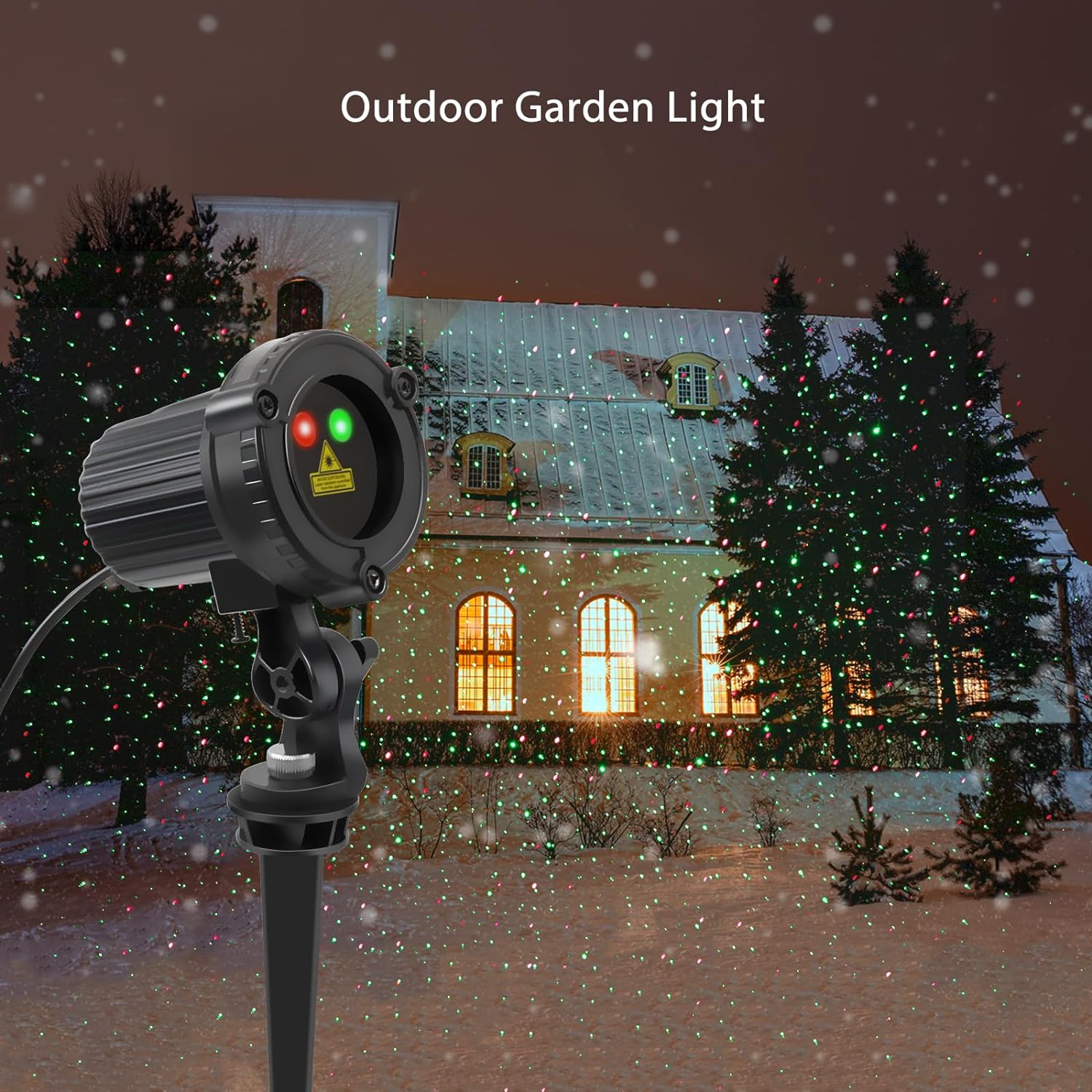 Proyector de navidad. Luces navideñas exterior.