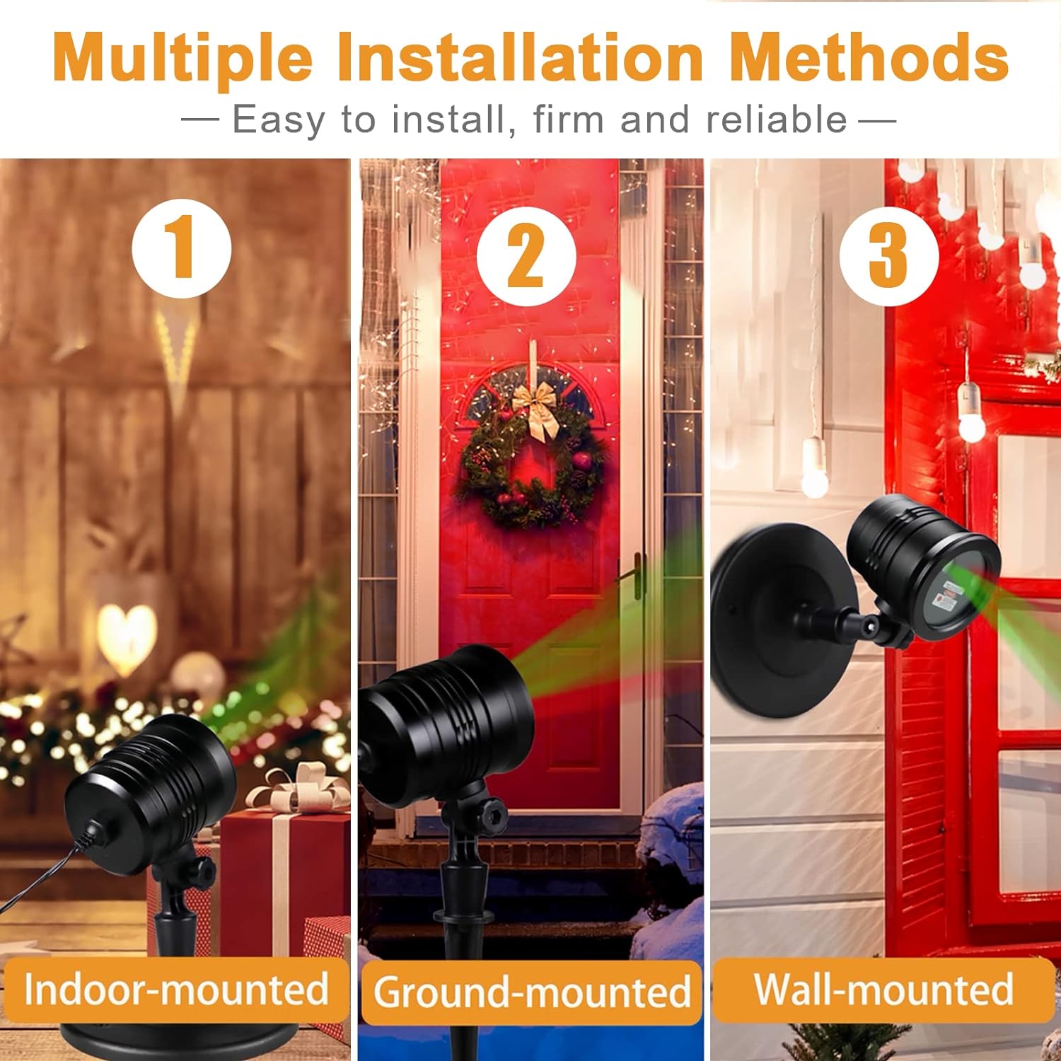 Luces Láser Led Navidad Impermeable Con Control