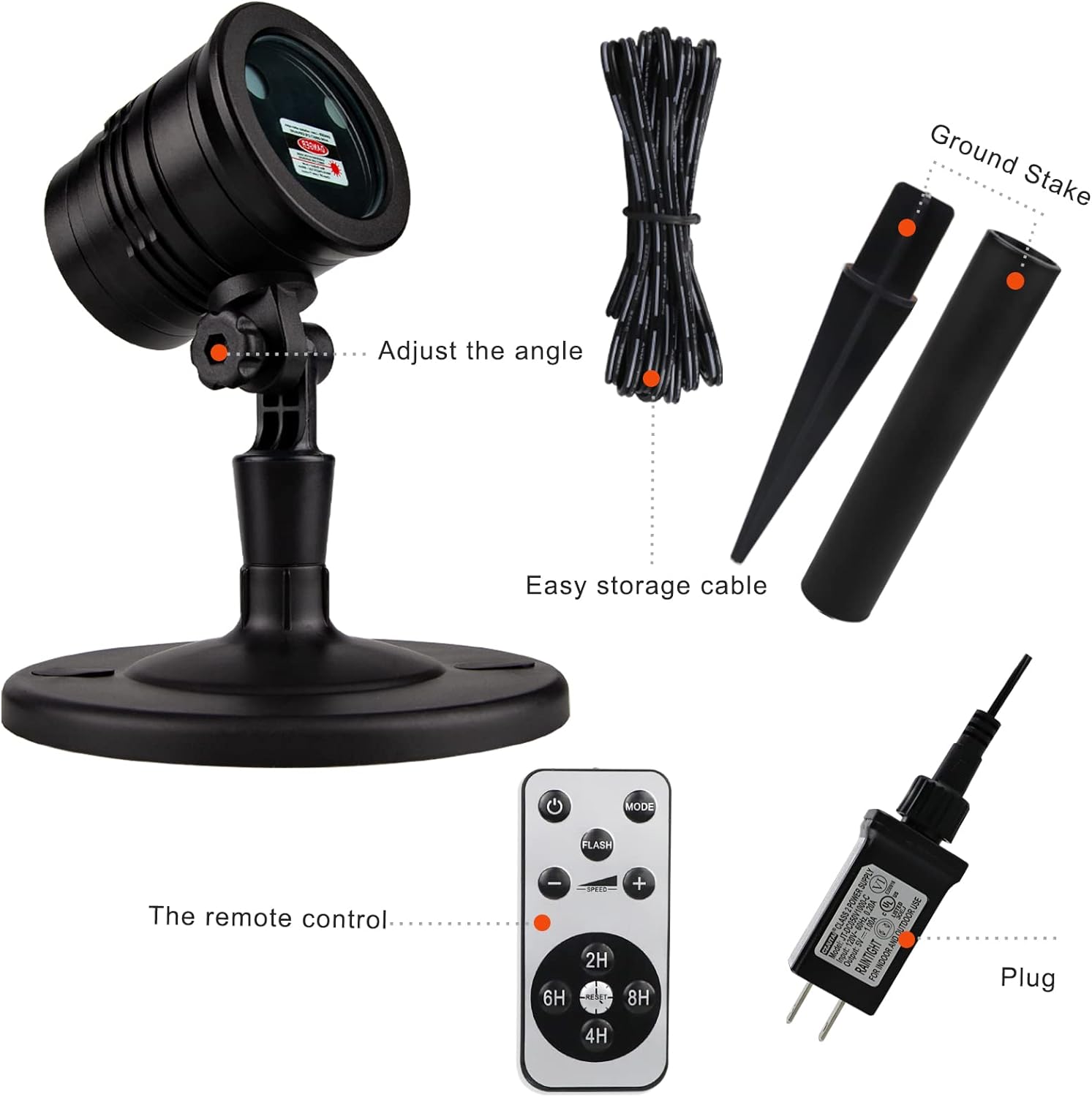 Luces Láser Led Navidad Impermeable Con Control