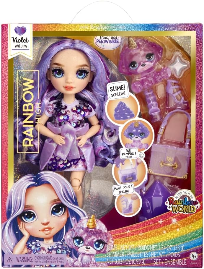 Rainbow High Violet Willow Con Slime Y Mascota