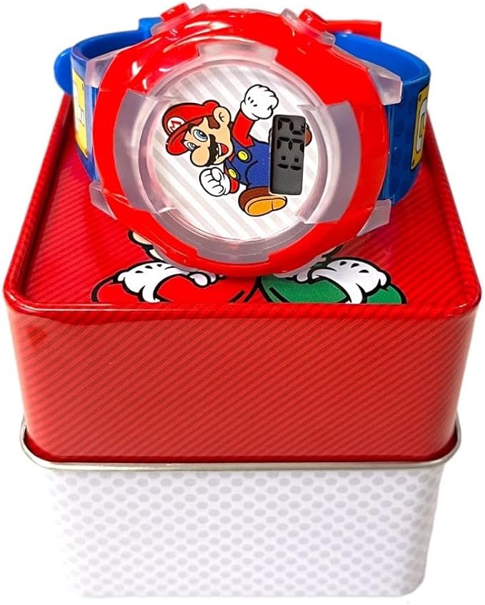 Reloj Digital Pulsera Con Luz Super Mario