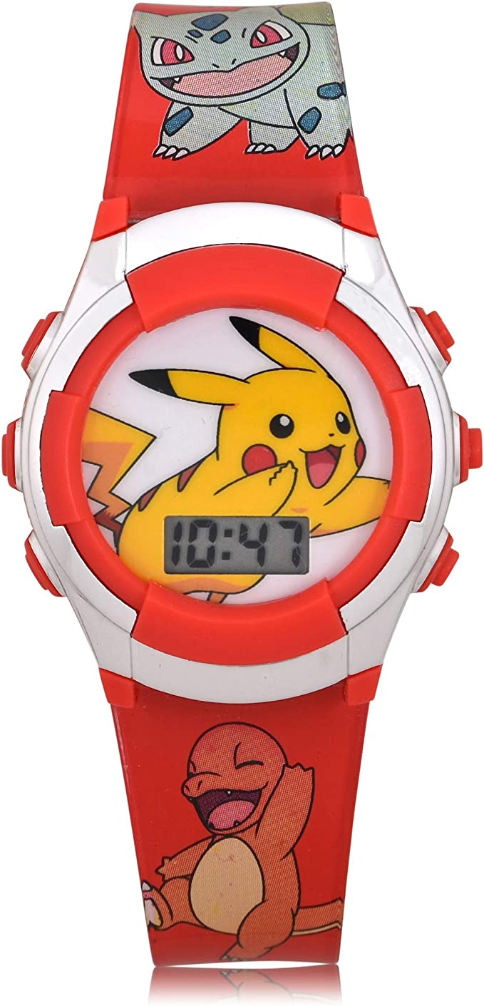 Reloj Diseño Pokemon Digital Con Pantalla Lcd