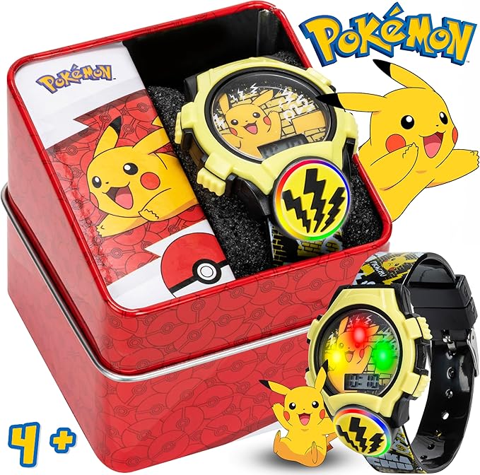 Reloj Pokemon Digital Lcd Luces Intermitentes
