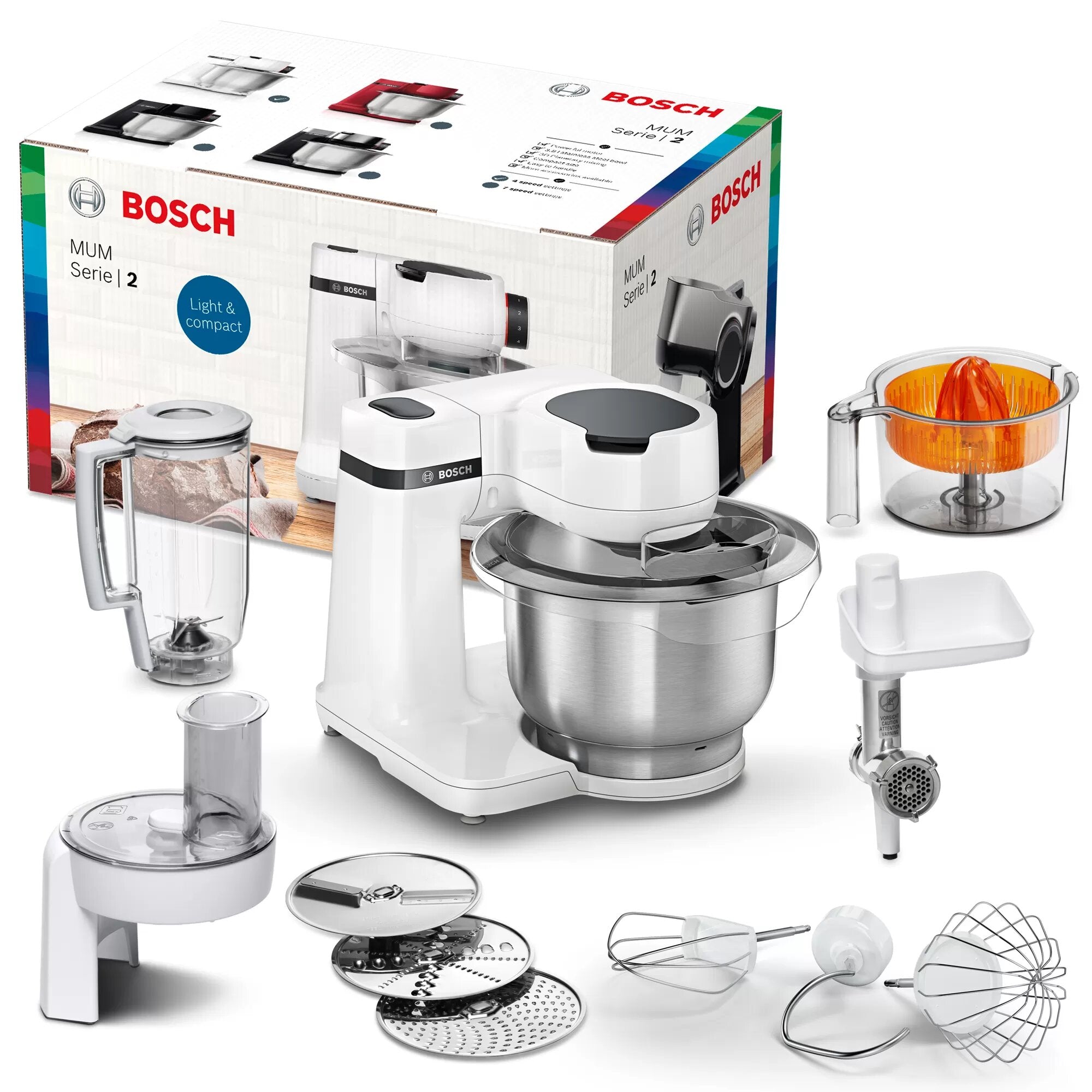 Robot De Cocina Bosch 700w 3d Con accesorios