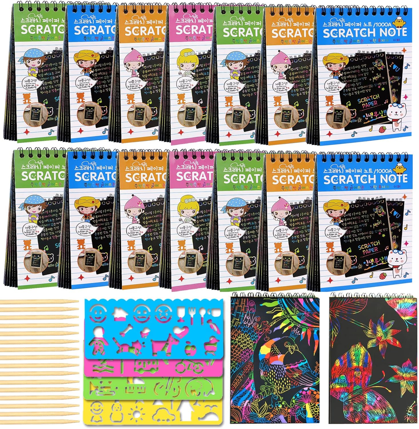 Paquete 16 Cuadernos Para Manualidades Scratch