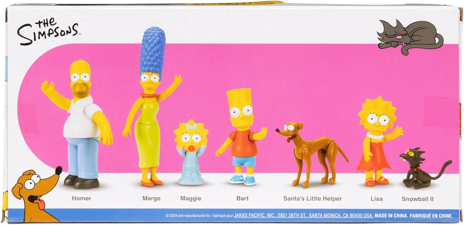 Los Simpsons Family Pack De 7 Figuras A Escala