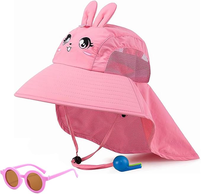 Gorra Infantil con chifle y lentes Para Niñas Upf 50