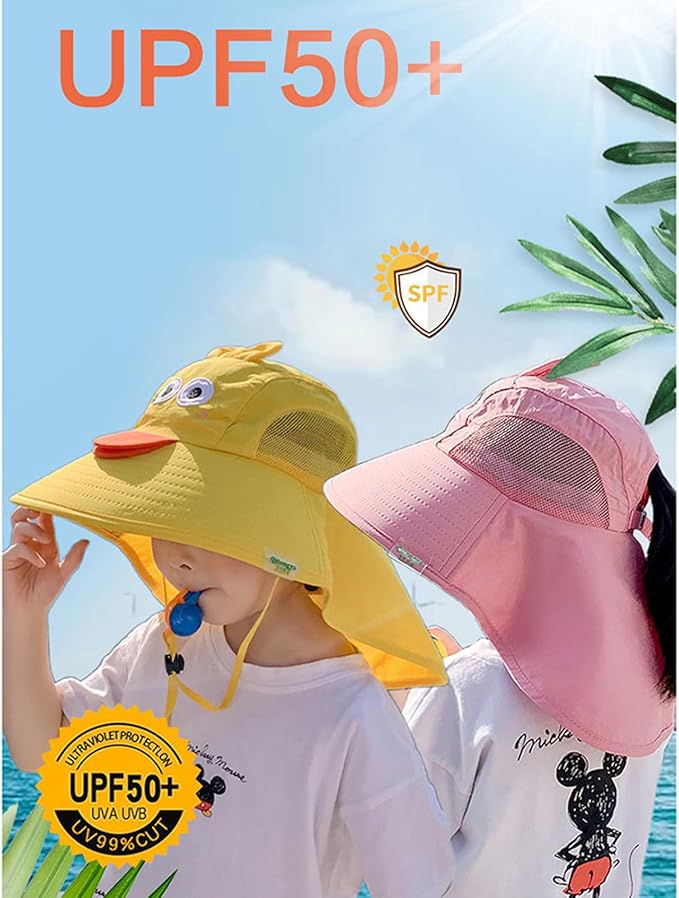 Gorra Infantil con chifle y lentes Para Niñas Upf 50