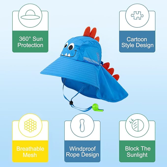 Gorra Infantil con chifle y lentes Para Niñas Upf 50