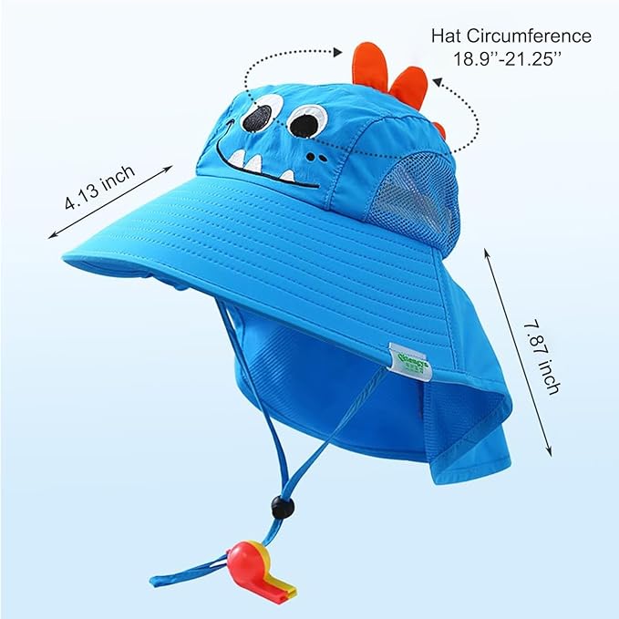 Gorra Infantil con chifle y lentes Para Niñas Upf 50