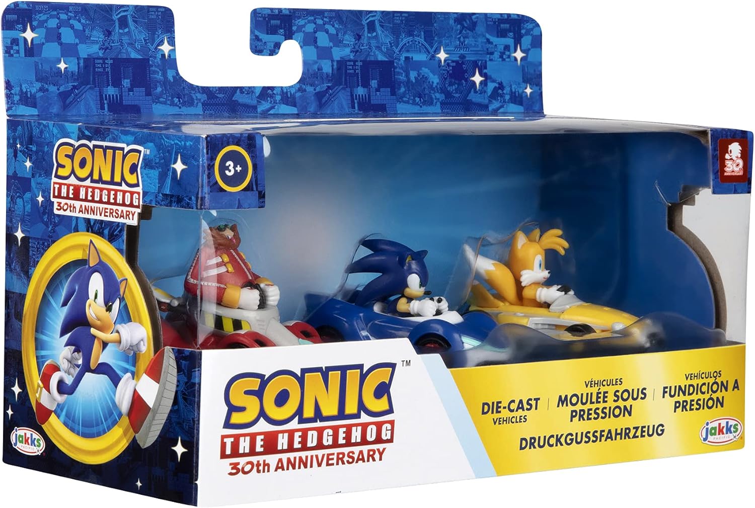 Sonic Vehículos pack x3 fundidos a presión 1:64 Teletiendauy