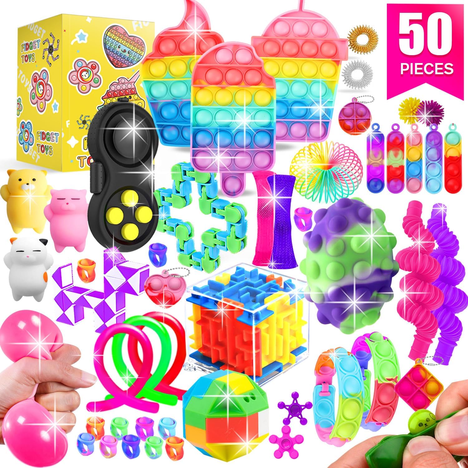 Set Infantil juego Sensorial Anti Estres 50 piezas