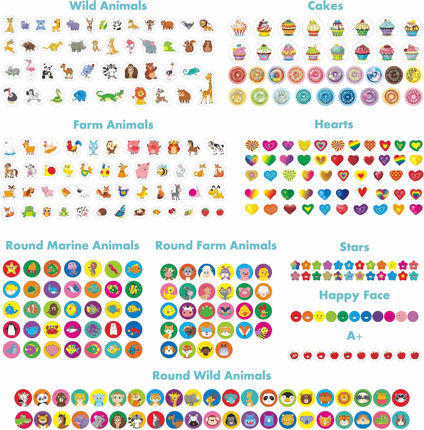 6840 Calcomanías De Incentivo 64 Planchas