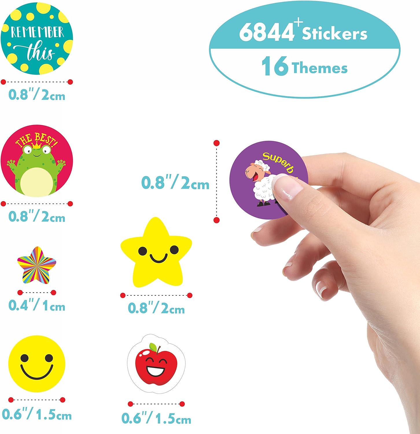 6840 Calcomanías De Incentivo 64 Planchas